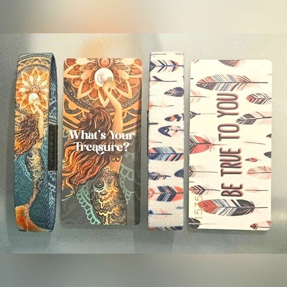 ZOX BOHO BUNDLE "what's your treasure?" & "true to you" collectible wristbands - Picture 1 of 4